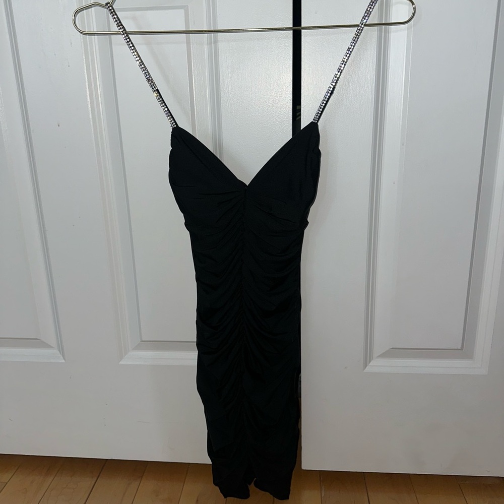 Oh Polly black mini dress